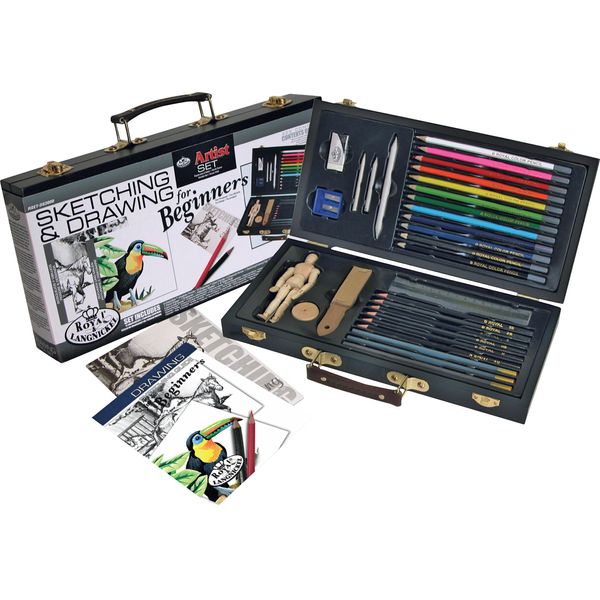 Royal Langnickel Set Per Disegno E Pittura 30 Pezzi Forniture Artistiche Schizzo Pittura-image
