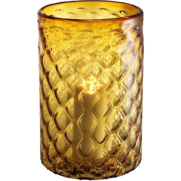 Casa Padrino Candeliere In Vetro Giallo Ø 27 X H. 44 Cm - Accessori Per La Decorazione Di Alberghi E Ristoranti-image