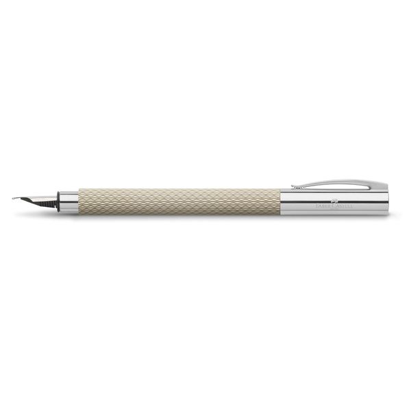 Stilografica Faber-Castell Ambition Opart - Sabbia Bianca - Pennino F - Custodia-image