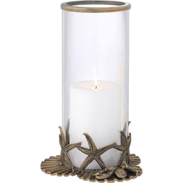Casa Padrino Candeliere Color Ottone Vintage Ø 20,5 X H. 31,5 Cm - Accessori Decorativi-image