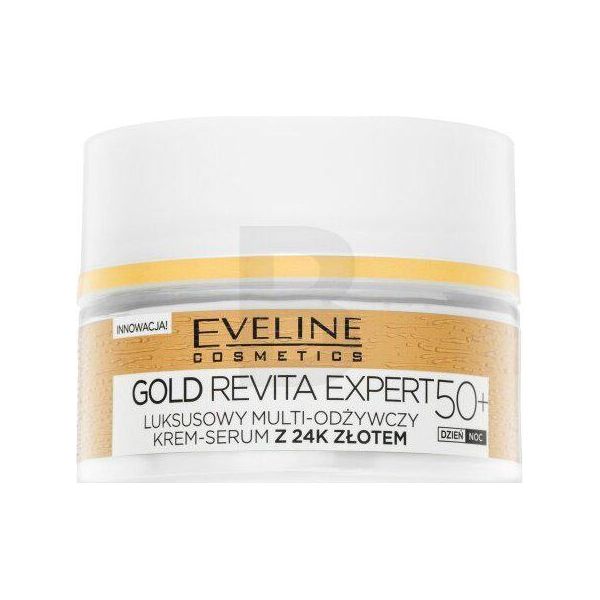 Eveline Gold Lift Expert 50+ Lussuoso Siero In Crema Multi-Rimpolpante Giorno/Notte Con Oro 24K 50Ml-image