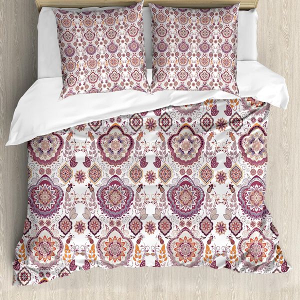Abakuhaus Set Copripiumino Nautico Per Letti Matrimoniali, Elementi Dell'oceano, Antiacaro, Adatto A Chi Soffre Di Allergie, Con Federe, Multicolore-image