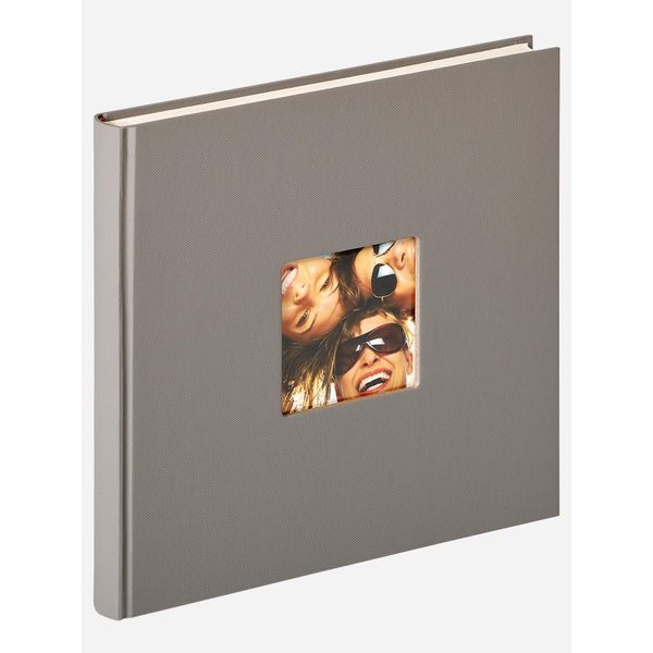 Walther Design Album Fotografico Fun 26X25 Cm Grigio 40 Pagine Bianche-image