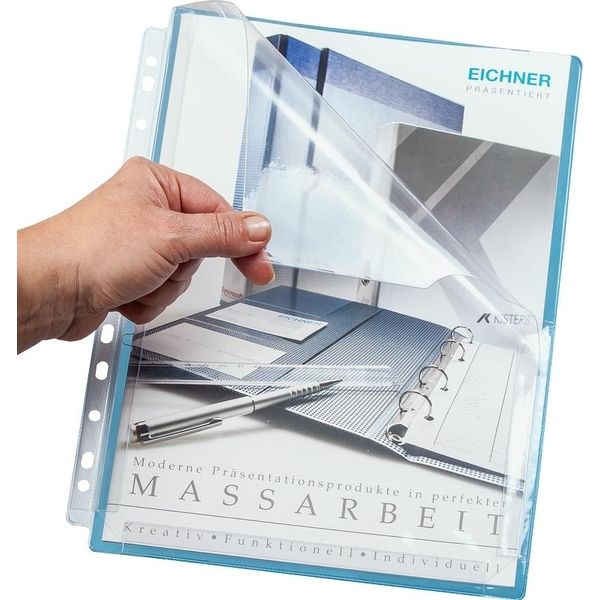 Eichner 9218-01056 Eichner DokumentenhüLle Dehnfaltentasche Transparent A4, 10 St.-image