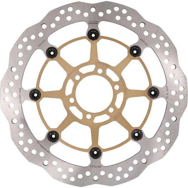 Disco Freno Flottante Ng Wavy Per Aprilia, Benelli, Ducati, Ktm, Moto Guzzi, Yamaha Anteriore-image