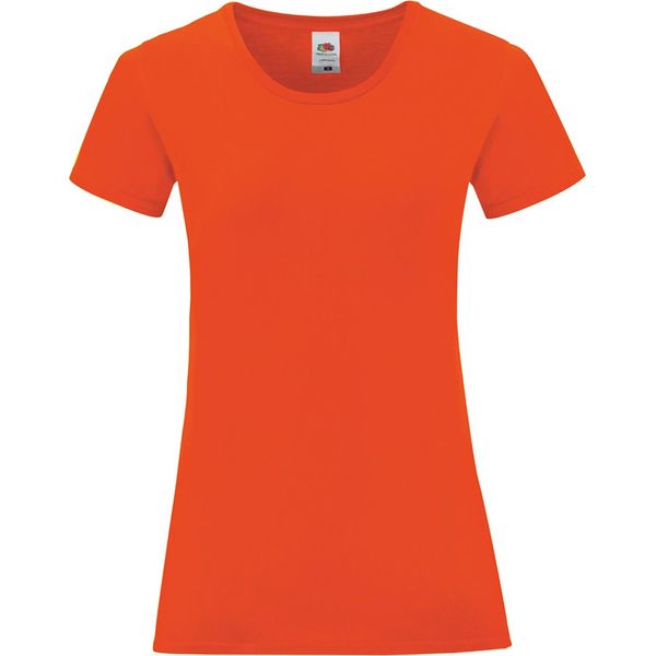 Maglietta Fruit Of The Loom Iconic Da Donna, Manica Corta PC3400 (Xl) (Rosso Fuoco)-image