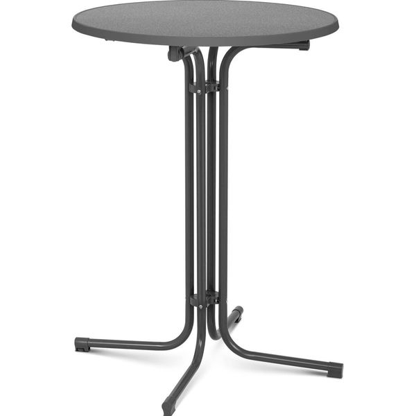 Tavolo Da Bar Royal Catering - Ø 80 Cm - Pieghevole - Grigio --image