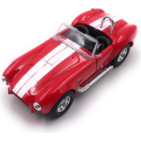 Onwomania Shelby Cobra Modellauto Cabrio Sportwagen Oldtimer Auto Rot Mst. 1:34-image