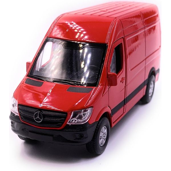 Onwomania Mercedes Benz Sprinter Panel Van Rot Modellauto Auto Mst. 1:34-image