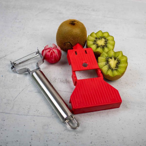 Pelatore Economico Con Piastra Per Affettare Pelaverdure Pelapatate Pelapatate Pelapatate Asparagi-image