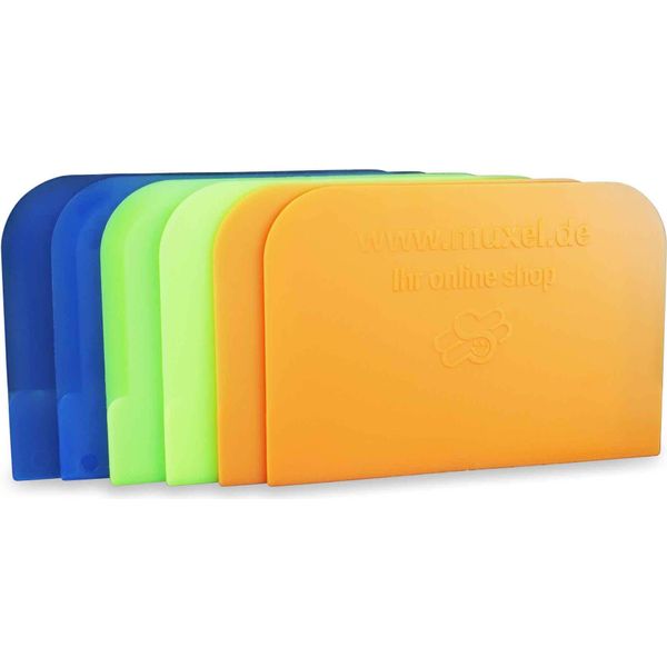 Semplice Scheda Di Pasta 6 Pezzi Raschietto Per Pasta, Scheda Raschietto Per Pasta O Taglierina Per Pane Da Forno In Plastica Raschietto Per Ciotola, Raschietto Per Lisciare La Pasta Materiale Flessibile-image