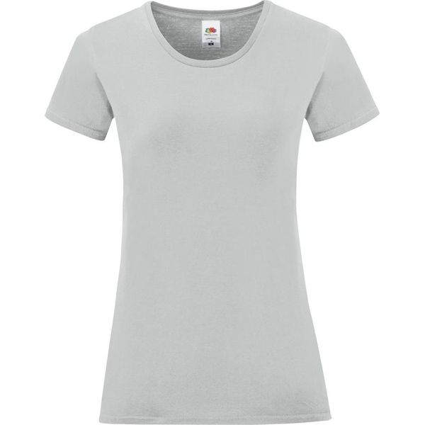 Maglietta Fruit Of The Loom Iconic Da Donna, Manica Corta PC3400 (L) (Zinco)-image