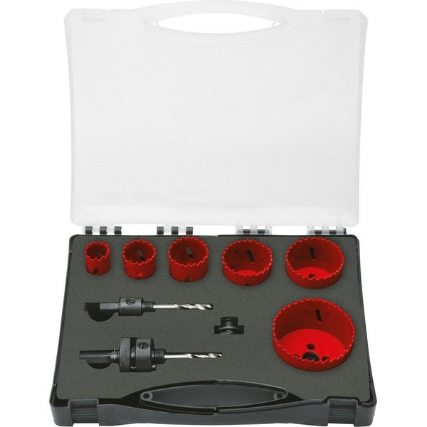 Set Di Seghe A Tazza Con Hss Bi-Metallo - Seghe A Tazza Da 22 - 29 - 35 - 44 - 51 - 68 Mm-image