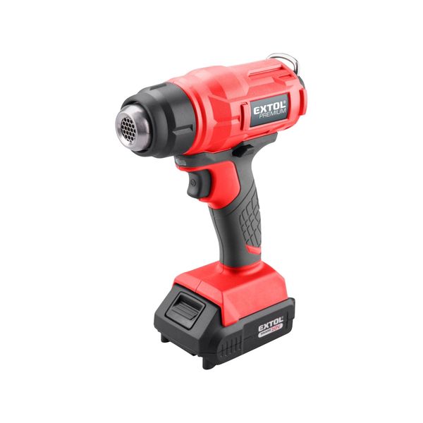 Pistola Ad Aria Calda Extol Premium (8891866) Batteria SHARE20V, 550°C, 20V Li-Ion, 2000Mah-image