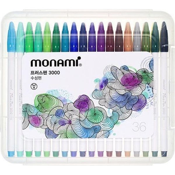 Monami Plus Pen 3000, Fineliner, 0,4 Mm, Set Di 36 Pezzi-image