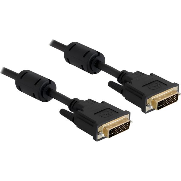 Delock 83111 Dvi Kabel Delock DVI(24+5) -> DVI(24+5) St/St 2.00M Gold-image