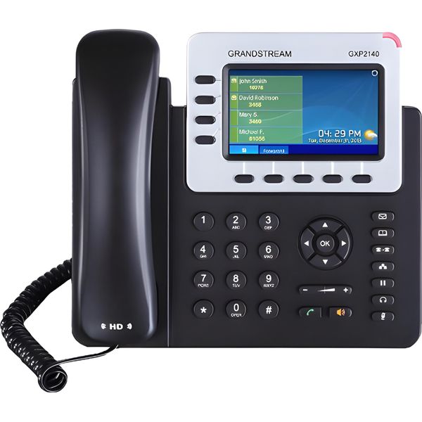 Grandstream GXP2140 Enterprise Ip Phone - Telefono Voip - Chiamate A Cinque Vie - Sip, Rtcp, Rtp, Srtp - Linee Multiple-image