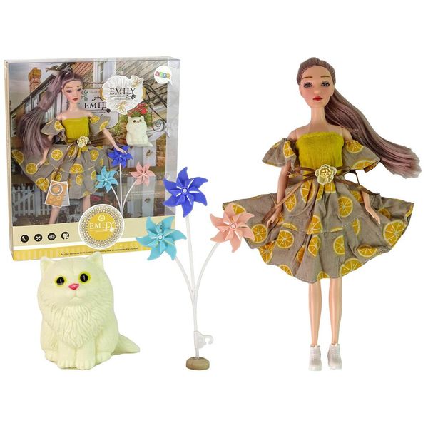 Bambola Emily Con Gatto A Vento Per Bambini-image