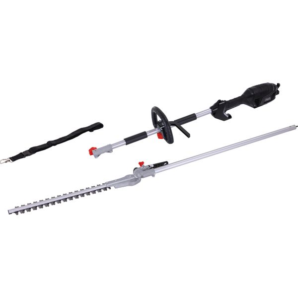 Tagliasiepi Telescopico Elettrico Scheppach ETHT1000 | Motore 1000W | Testa Rotante A 135° | 10 Impostazioni Regolabili | Spessore Di Taglio 20 Mm | Lunghezza Totale 2590 Mm-image