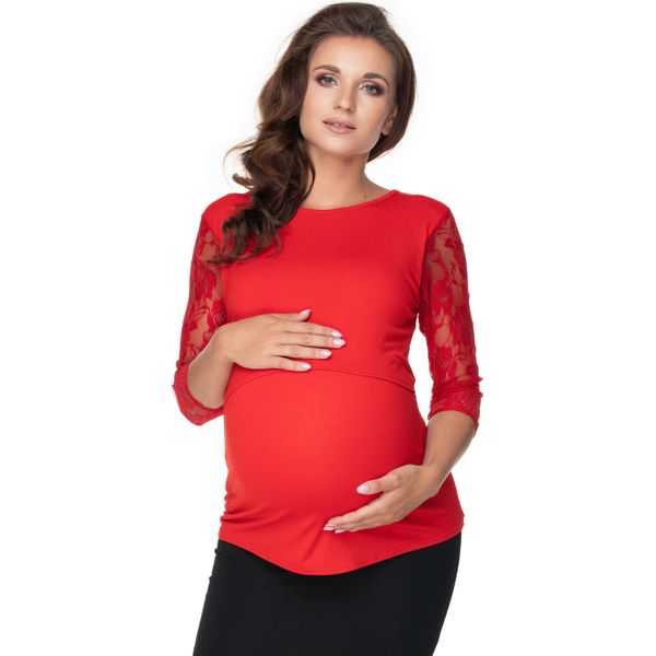 Peekaboo Maglietta Premaman Donna Rosso Arrabbiato S/M-image