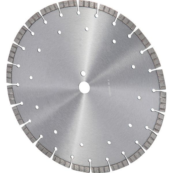 Succebuy Lama Da Taglio Diamantata Da 14 Pollici/350 Mm, Lama Da Taglio Per Calcestruzzo A Umido/Asciutto, Denti Ondulati Da 0,47 Pollici/12 Mm, Foro Centrale Universale Da 1 Pollice/25,4 Mm, Per Calcestruzzo, Cemento, Piastrelle, Mattoni-image