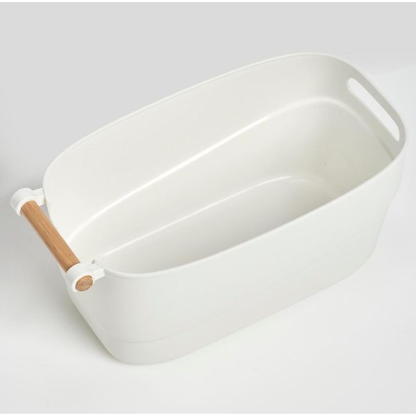 Organizer Zeller Present "Kunststoff", Weiß (Weiß, Natur), B:33,5Cm H:15Cm T:18,5Cm, Holz Teilmassiv, Polypropylen, Aufbewahrungsboxen, Aufbewahrungsbox-image
