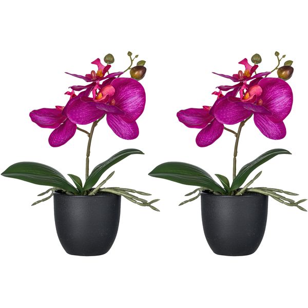 Kunstorchidee Creativ green "Orchidee Phalaenopsis", Pink, H:23Cm, Kunststoff, Kunstpflanzen, Mit Naturgetreuen BlüTen-image