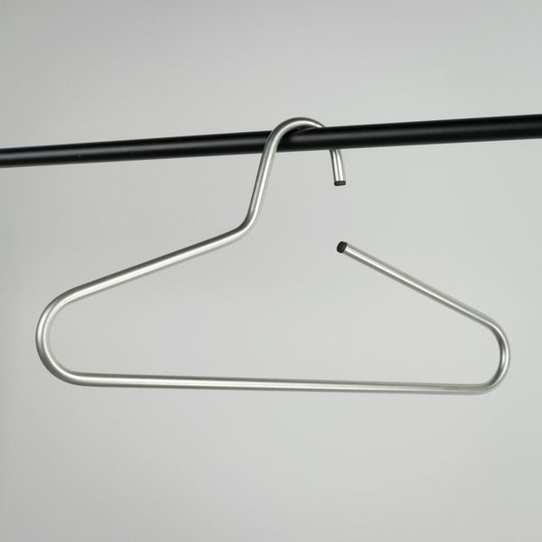 KleiderbüGel Spinder Design "Victorie", Grau (Aluminiumfarben), B:42Cm H:21,5Cm T:1Cm, Metall, KleiderbüGel, KleiderbüGel, Breite 42 Cm-image