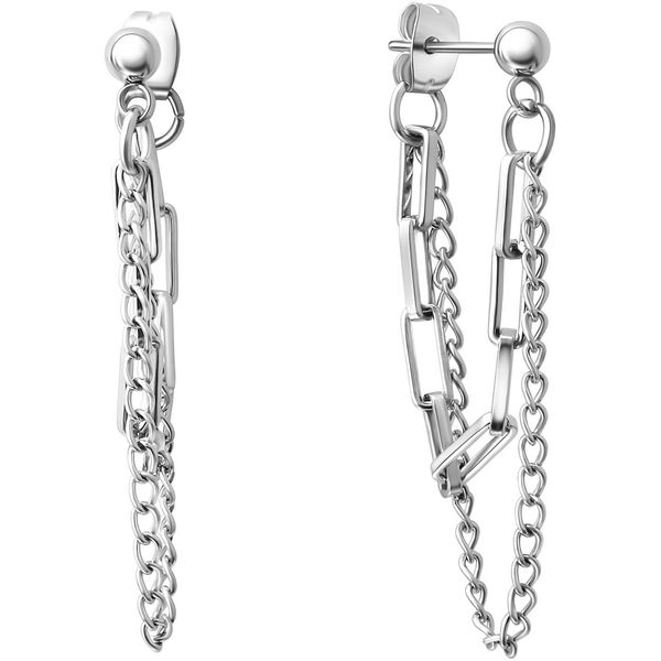 Paar Ohrstecker Firetti "Schmuck Geschenk Ohrschmuck Ohrringe", Silber (Edelstahlfarben), Ohrringe, Damen, Edelstahl-image