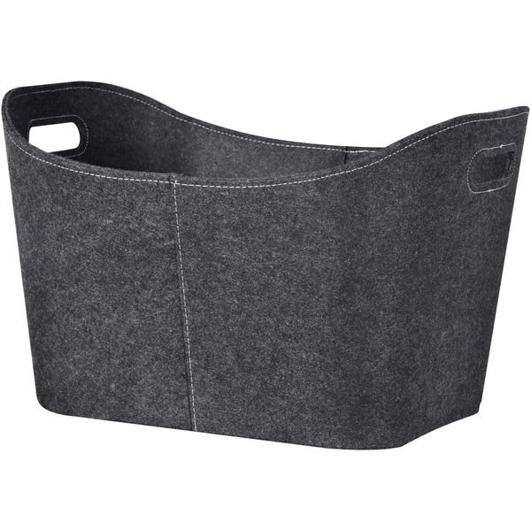 Aufbewahrungsbox Firefix, Grau (Anthrazit), B:42,5Cm H:36,5Cm T:57Cm, Filz, Aufbewahrungsboxen, Aufbewahrungsbox, Rechteckig-image