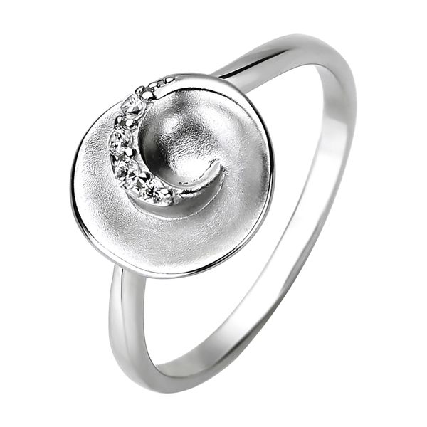 Fingerring Jobo Gr. 52, Silber (Silber 925), Fingerringe, Damen, 52, Silber 925 (Sterlingsilber), Fingerring, 925 Silber Mit 4 Zirkonia-image