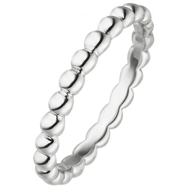 Fingerring Jobo "Kugel" Gr. 60, Silber (Silber 925), Fingerringe, Damen, 60, Silber 925 (Sterlingsilber), Fingerring, 925 Silber-image