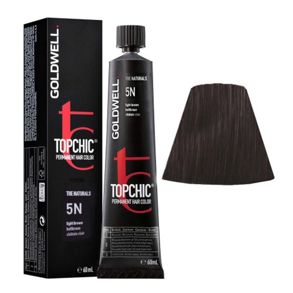 Goldwell Topchic Tube 5N Light Brown 60Ml - Colore Permanente In Tubo-image