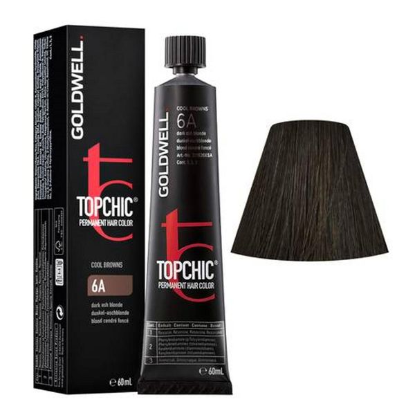 Goldwell Topchic Tube C6A Dark Ash Blonde 60Ml - Colore Permanente In Tubo-image