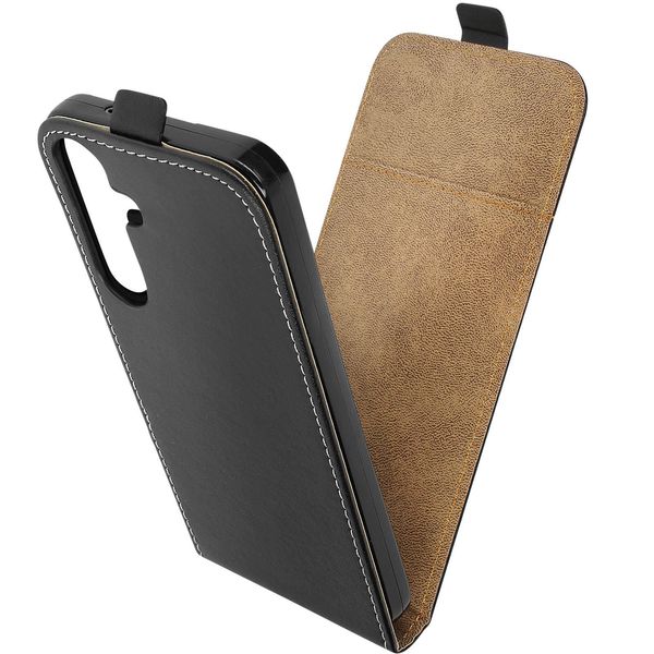 Avizar, Custodia Verticale Flip Per Samsung Galaxy S24 Plus / S25 Plus Con Portacarte, Nero-image