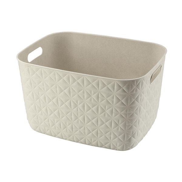 Curver Softex Cesto Portaoggetti Grande 19L Bianco Gesso-image