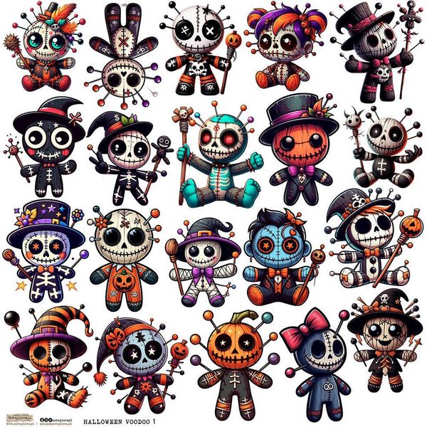 Aufkleber - Scraplove - Halloween Voodoo 1-image
