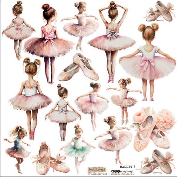 Aufkleber Adesivi Dekor - Scraplove - Balletto 1-image