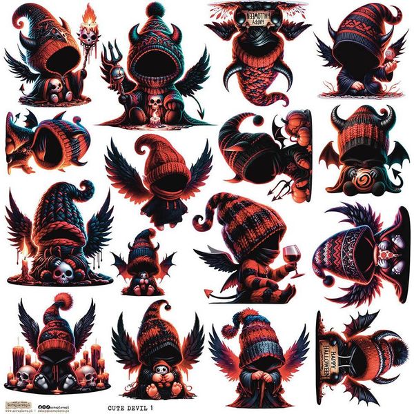 Aufkleber - Scraplove - Cute Devil 1-image