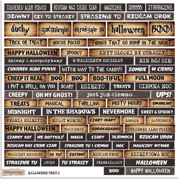Aufkleber - Scraplove - Testo Di Halloween-image