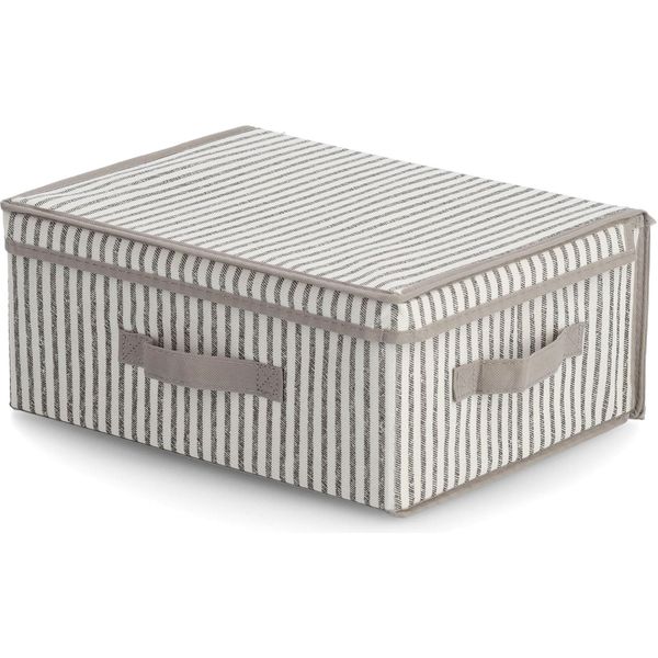 Aufbewahrungsbox Zeller Present "Stripes", Beige (Natur), MaßE(B/T/H):(38/29/16,5)(B/T/H):(38/29/16,5), Vlies, Aufbewahrungsboxen, Aufbewahrungsbox, Vlies, Beige-image