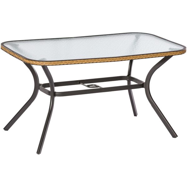 Gartentisch Merxx "Ravenna", Grau (Natur, Anthrazit), B:85Cm H:80Cm T:150Cm, Tische, Gartentisch, 85X150 Cm-image
