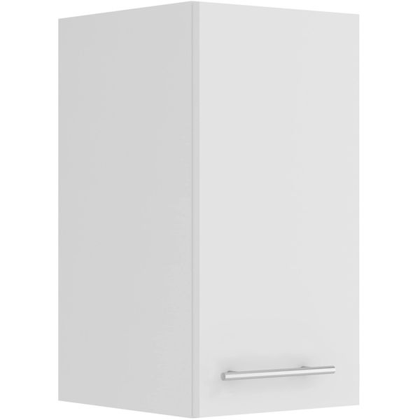HäNgeschrank Optifit "Bella", Weiß (Weiß, Weiß), B:30Cm H:57,6Cm T:34,6Cm, Holzwerkstoff, SchräNke, HäNgeschrank, Breite 30 Cm, 1 TüR, 1 Einlegeboden-image