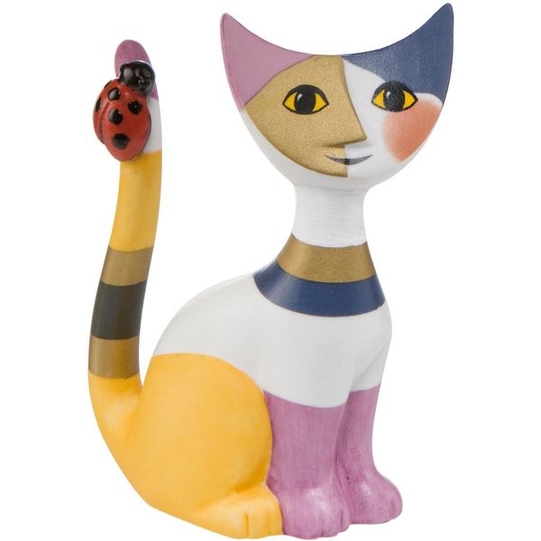 Sammelfigur Goebel "Figur Rosina Wachtmeister - "Piccola Coccinella", Bunt, B:3,5Cm H:8Cm T:6Cm, Biskuitporzellan, Dekofiguren, Katze-image