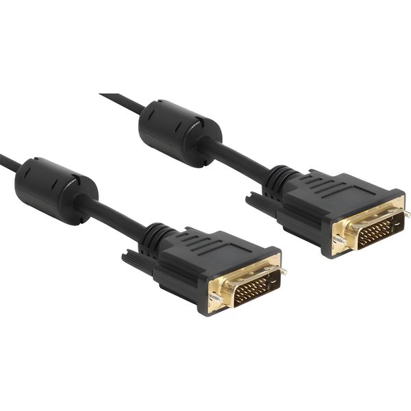 Delock 83190 Dvi Kabel Delock DVI(24+1) -> DVI(24+1) St/St 2.00M Gold-image