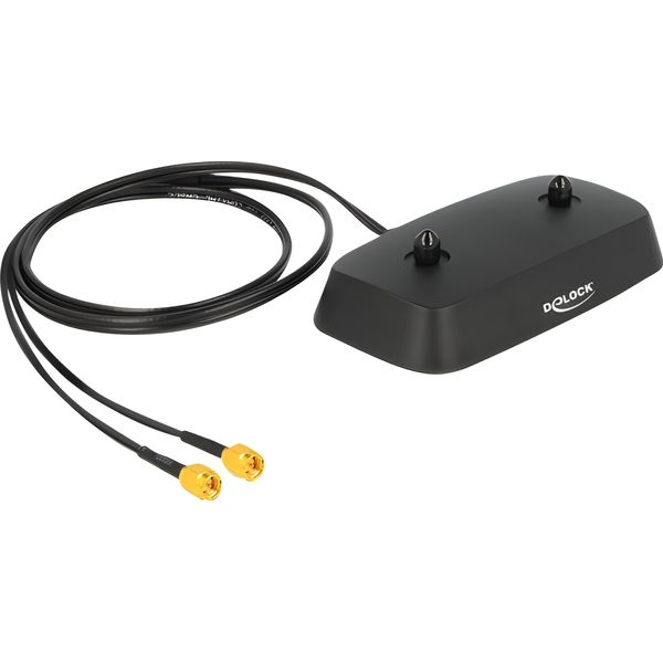 Delock 88739 Wl-Antenne Delock Lte Mimo Standfuß 2X Sma Buchse Schwarz-image