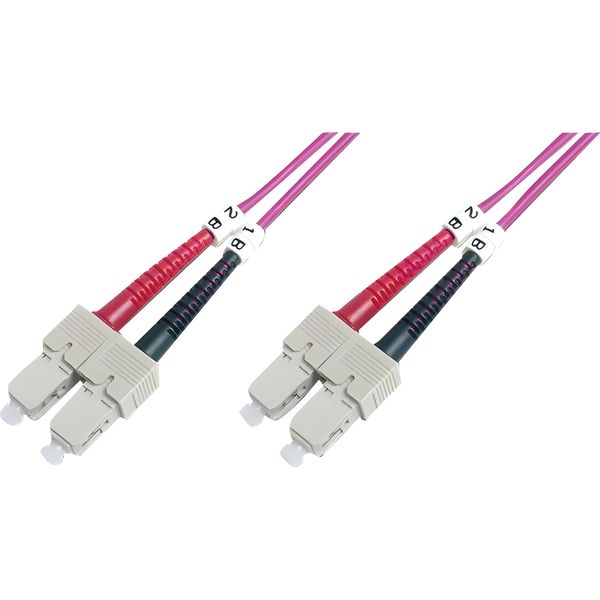 Digitus Lwl Patchkabel Sc -> Sc 3,00M Multimode Duplex OM4-image