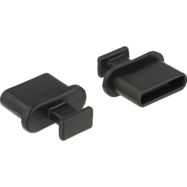 Delock 64013 Staubschutz Usb Typc-Buchse M. Griff Schwarz 10 St.-image