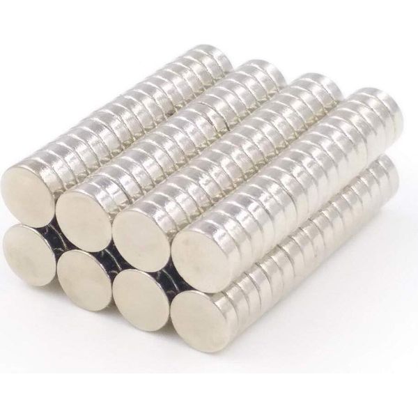 Magneti Al Neodimio Super Magneti Forti (6X2 Mm 50 Pezzi) Magneti Molto Forti Per Lavagne Magnetiche In Vetro, Lavagna Magnetica, Lavagna Bianca, Lavagna Nera, Bacheca, Frigorifero-image