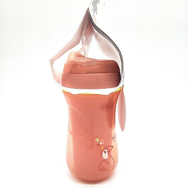 Chicco Active Bicchiere Antigoccia Per Bambini 266 Ml, 1 Bicchiere Per Biberon 14+ Mesi, Thermos Isolato Con Beccuccio Ergonomico E Valvola Easy Sips, Senza , Rosa-image